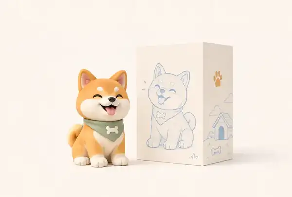 Mit hitem3d erstellte Tierfiguren